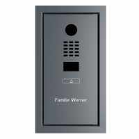 Design flush-mounted door station GOETHE UP with DoorBird video intercom - RAL of your choice