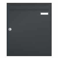 Surface mounted mailbox Design BASIC XL 382A AP - 370x440x160 - RAL 7016 anthracite gray, satin finish