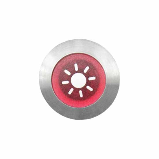 Stainless steel light button Basic type 1