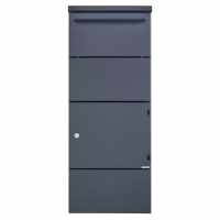 Parcel box BASIC 862BR STEL powder coated with lock technology