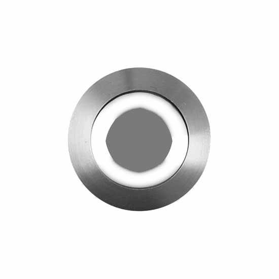 Pulsante a campana in acciaio inox BASIC tipo 1 con illuminazione ad anello bianco