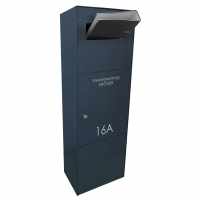 Security free-standing letterbox - pillar - A4 folder letterbox type 190 - RAL of your choice