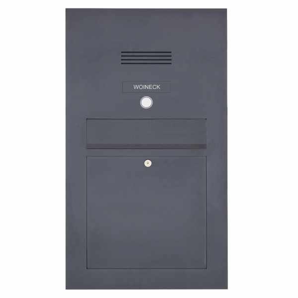 Stainless steel mailbox Designer BIG - Clean Edition - RAL of your choice - INDIVIDUAL