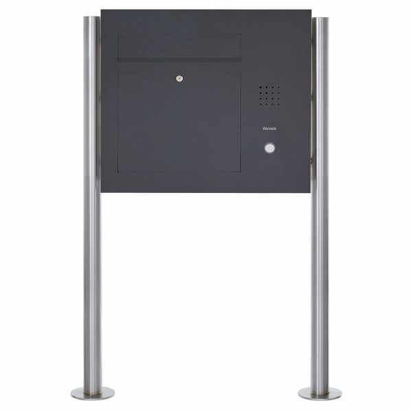 Stainless steel letterbox Designer Model BIG - Clean Edition - Lateral - RAL of your choice - INDIVIDUAL