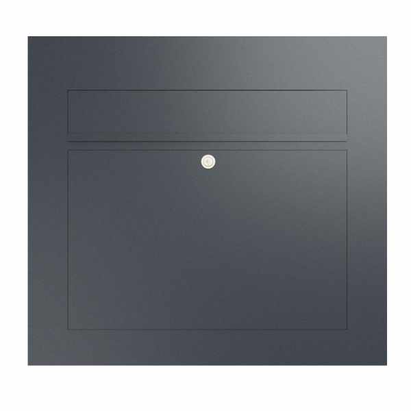 Stainless steel letterbox DESIGNER Style BIG - DIN A3 format - RAL of your choice