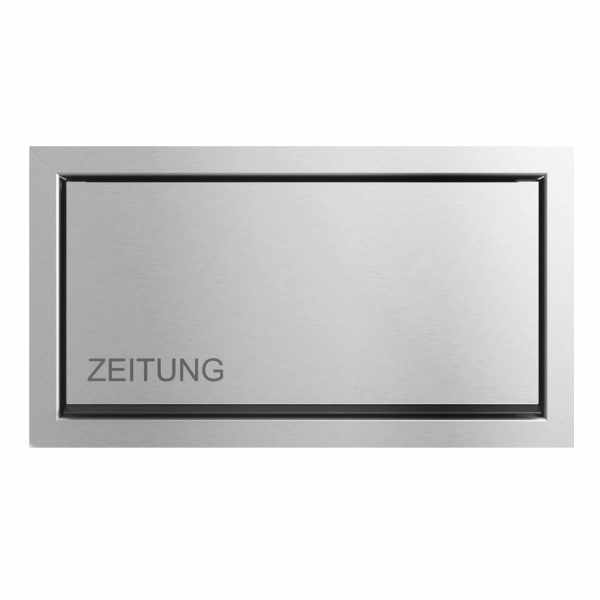 Design Unterputz Zeitungsbox GOETHE UP - Edelstahl V2A geschliffen