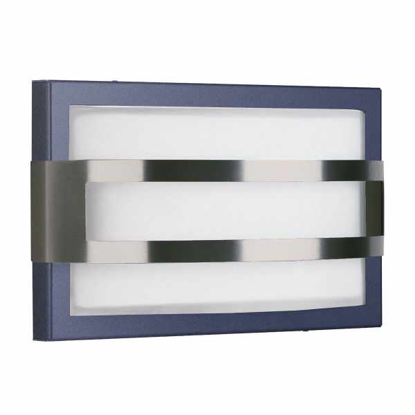 Lampada da parete di design ZUSE 280x180 Bi-Color - acciaio inox lucido - RAL a scelta
