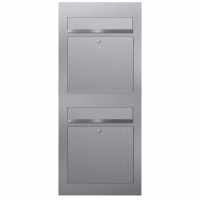 2-part 2x1 stainless steel mailbox system DESIGNER Style BIG