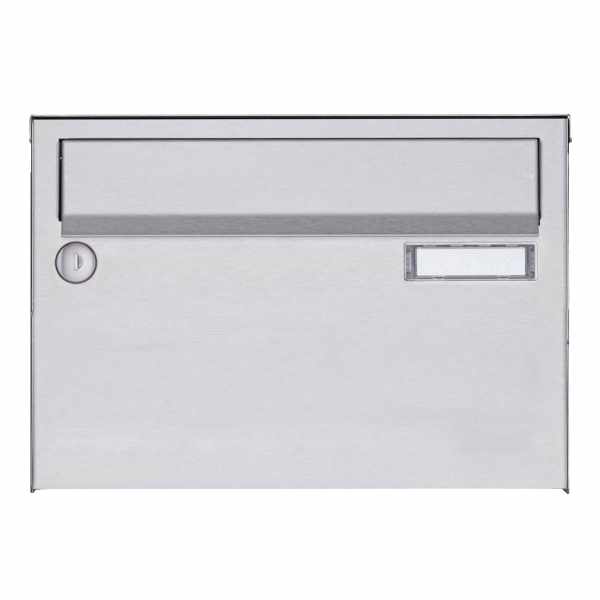 Stainless steel surface mailbox system Design BASIC 385 A 220 - stainless steel V2A polished