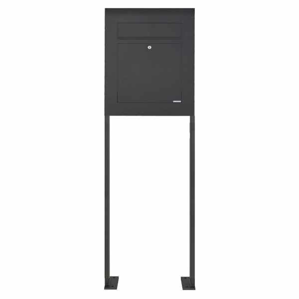 Stainless steel mailbox free-standing DESIGNER Style BIG ST-P powder-coated