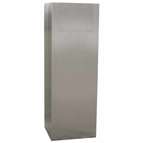Safety free-standing letterbox Type 174B - Extra volume - Ground stainless steel - Removal from the back