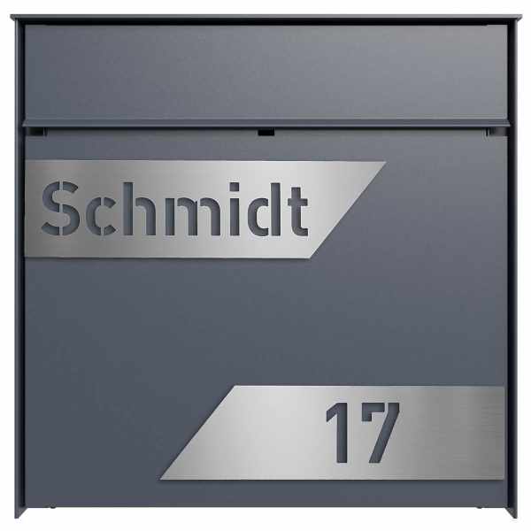 Design surface mailbox GOETHE AP - LaserCut Edition - RAL of your choice