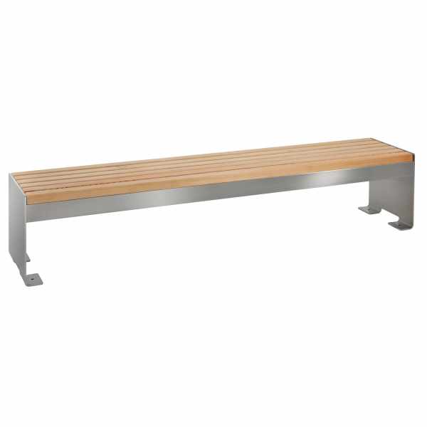 Design bench NOVALIS - stainless steel - Douglas fir oiled