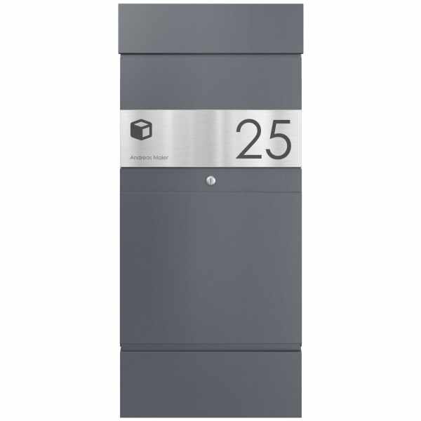 Freestanding parcel box KLEIST Edition - Design Elegance 1 - RAL 7016 anthracite gray