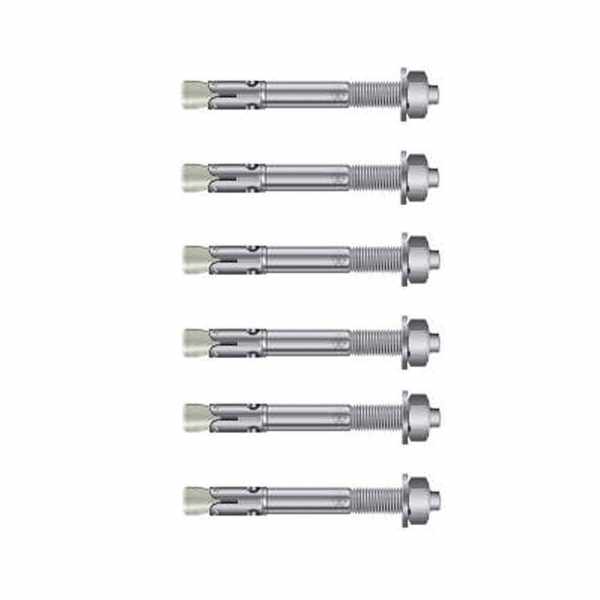6-part set stainless steel V4A bolt anchor BZ plus A4, M10, total length 110mm