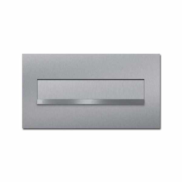 Stainless steel wall pass-through mailbox DESIGNER Style - polished stainless steel