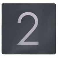 Stainless steel house number sign Elegance 423A 225x225 - RAL of your choice