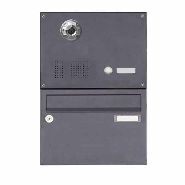 1er surface mailbox BASIC Plus 385KXA AP with bell box - camera preparation