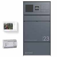 Surface-mounted letterbox GOETHE AP with newspaper box - GIRA System 106 Keyless In - VIDEO Complete kit