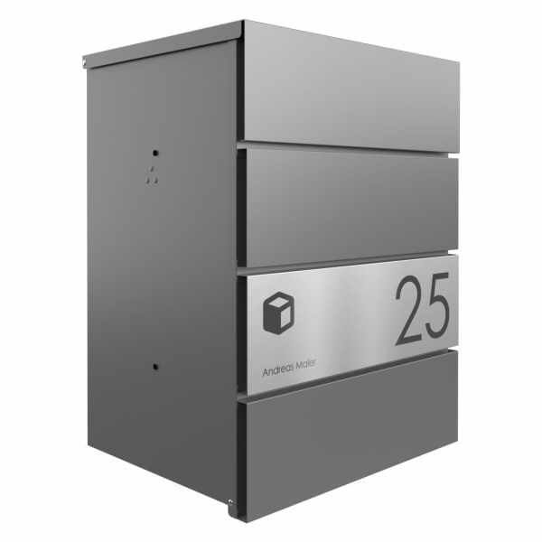 Surface-mounted parcel box KANT Edition - Design Elegance 1 - DB 703 micaceous iron ore