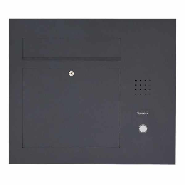 Stainless Steel Letter Box Designer Model BIG - Clean Edition - Lateral - RAL of your choice - INDIVIDUAL