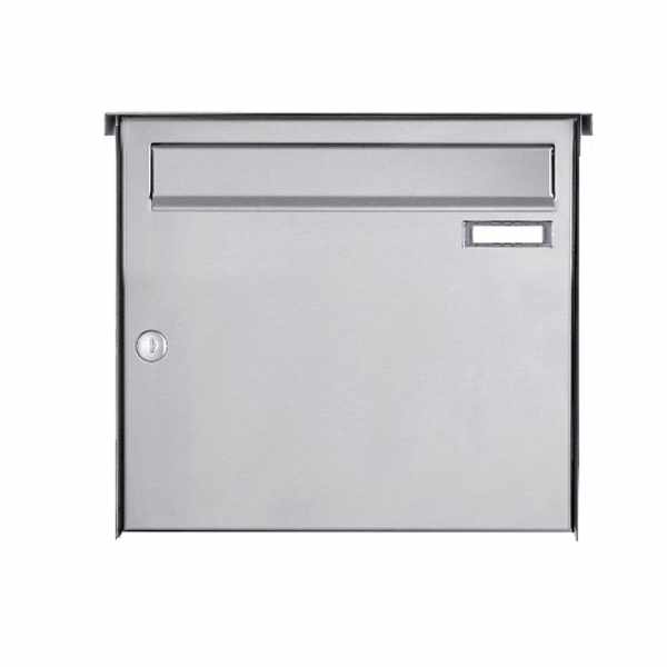 1er large volume mailbox surface-mounted design BASIC 380BA-330 - stainless steel, polished