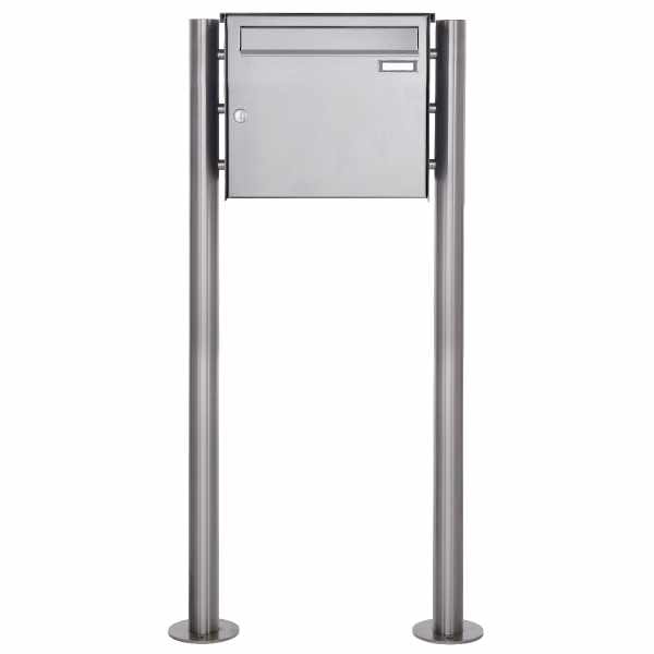 Stainless steel large capacity mailbox freestanding design BASIC 381BP-330 ST-R