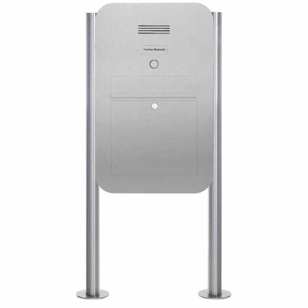 Stainless steel mailbox free-standing designer organic Big ST-R- Clean Edition- individually