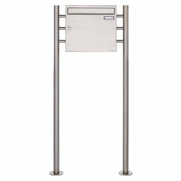 Stainless steel free-standing letterbox Design BASIC 381 ST-R