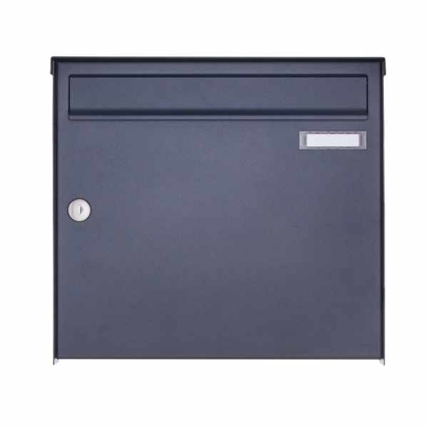 1er stainless steel surface mailbox Design BASIC Plus 382XA AP - RAL to choice