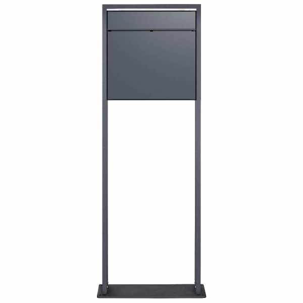Design free-standing letterbox GOETHE LIB - LED design element - RAL of your choice