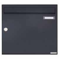 Surface mounted mailbox Design BASIC 382A AP - RAL 7016 anthracite gray