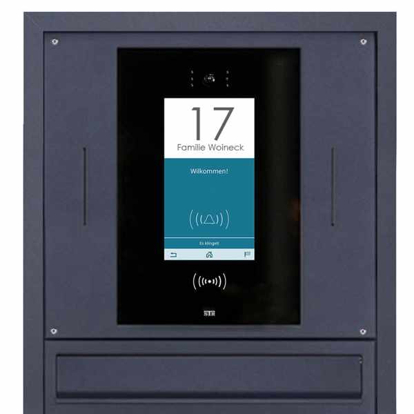 STR Qwiksmart Touch 7 Digitale Türstation - Komplettset zur Hinterbaumontage