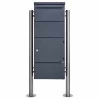 Package mailbox free-standing BASIC 862BR ST-R powder-coated with lock technology